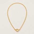 Minimalistische Goldgliederkette