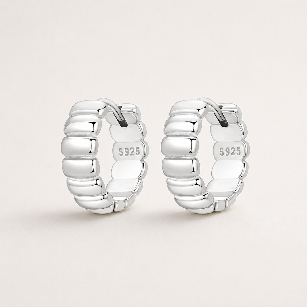 Sculpted Square Hoops
