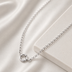 Minimalistische Goldgliederkette