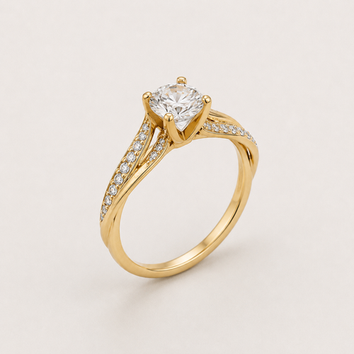 Classic Gold Cubic Zirconia Eternity Ring