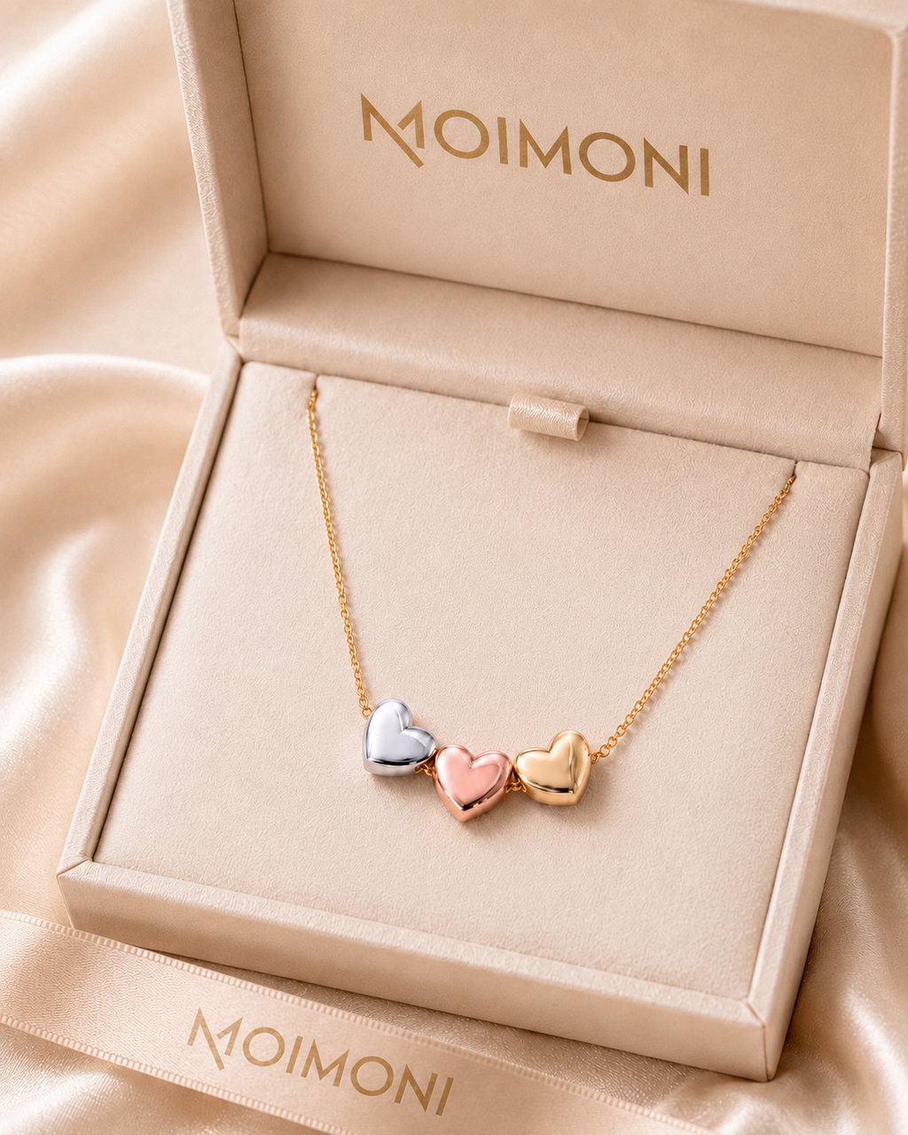 Three Hearts Elegance Necklace
