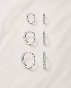Lumière Pavé Gold Hoops