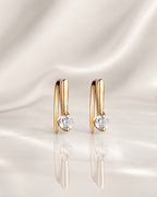 Lumière Rose Moissanite Earr
