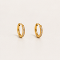 Pendientes de aro dorados elegantes