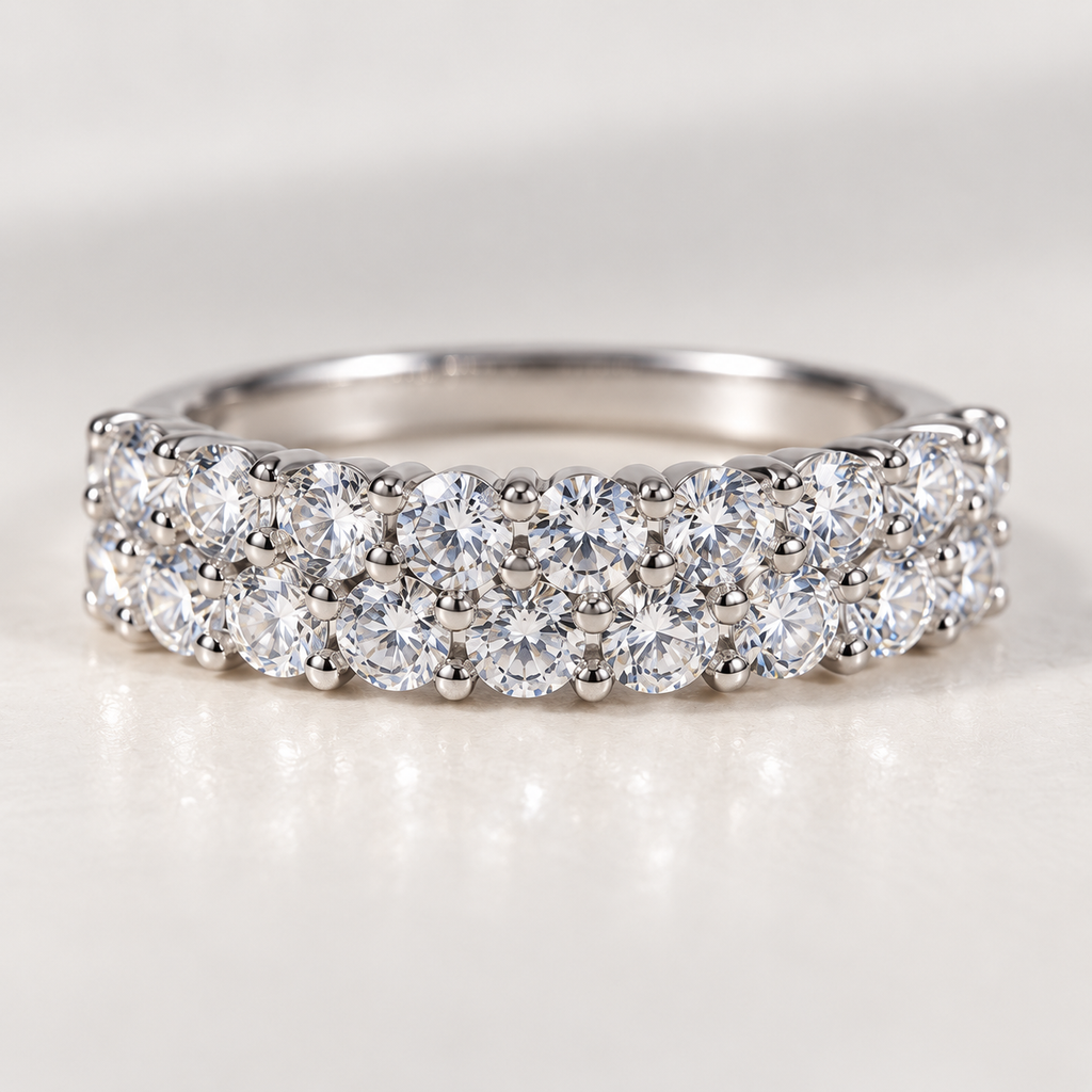 1.4ct Round Moissanite Ring in 925 Sterling Silver – Elegant Solitaire