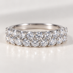 1.4ct Round Moissanite Ring in 925 Sterling Silver – Elegant Solitaire