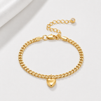 Cuban Heart Anklet
