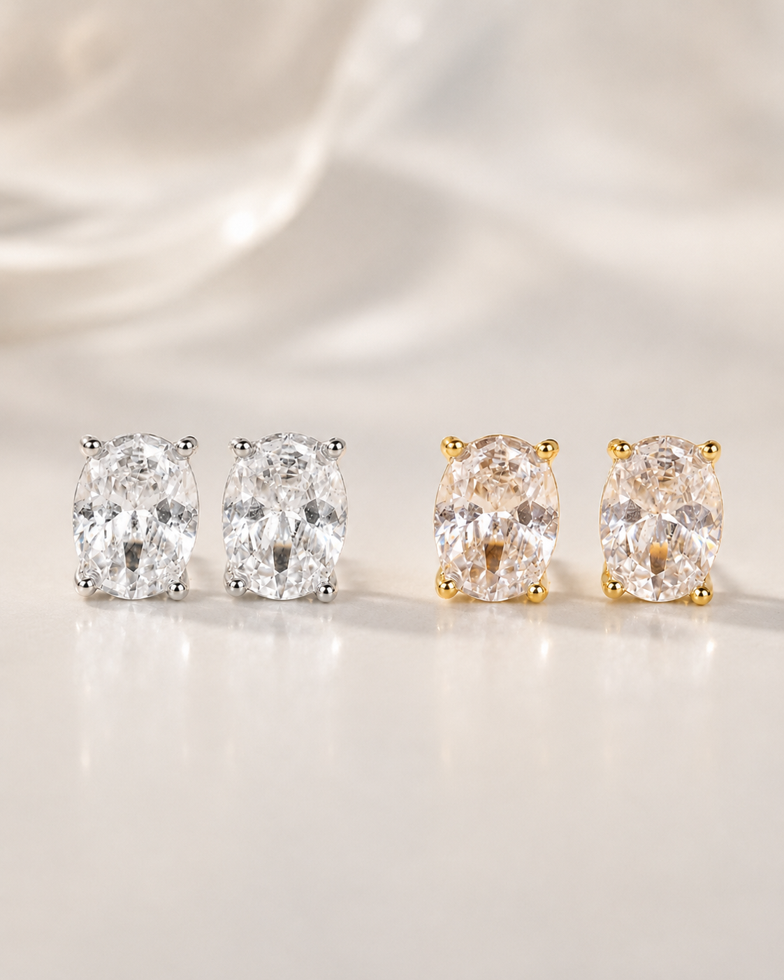 Oval Lumière 925 Earrings