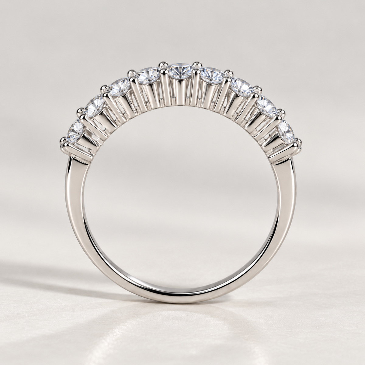 1.4ct Round Moissanite Ring in 925 Sterling Silver – Elegant Solitaire