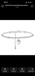 Cuban Heart Anklet
