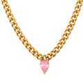 Elegant Zircon Pendant Choker Necklace