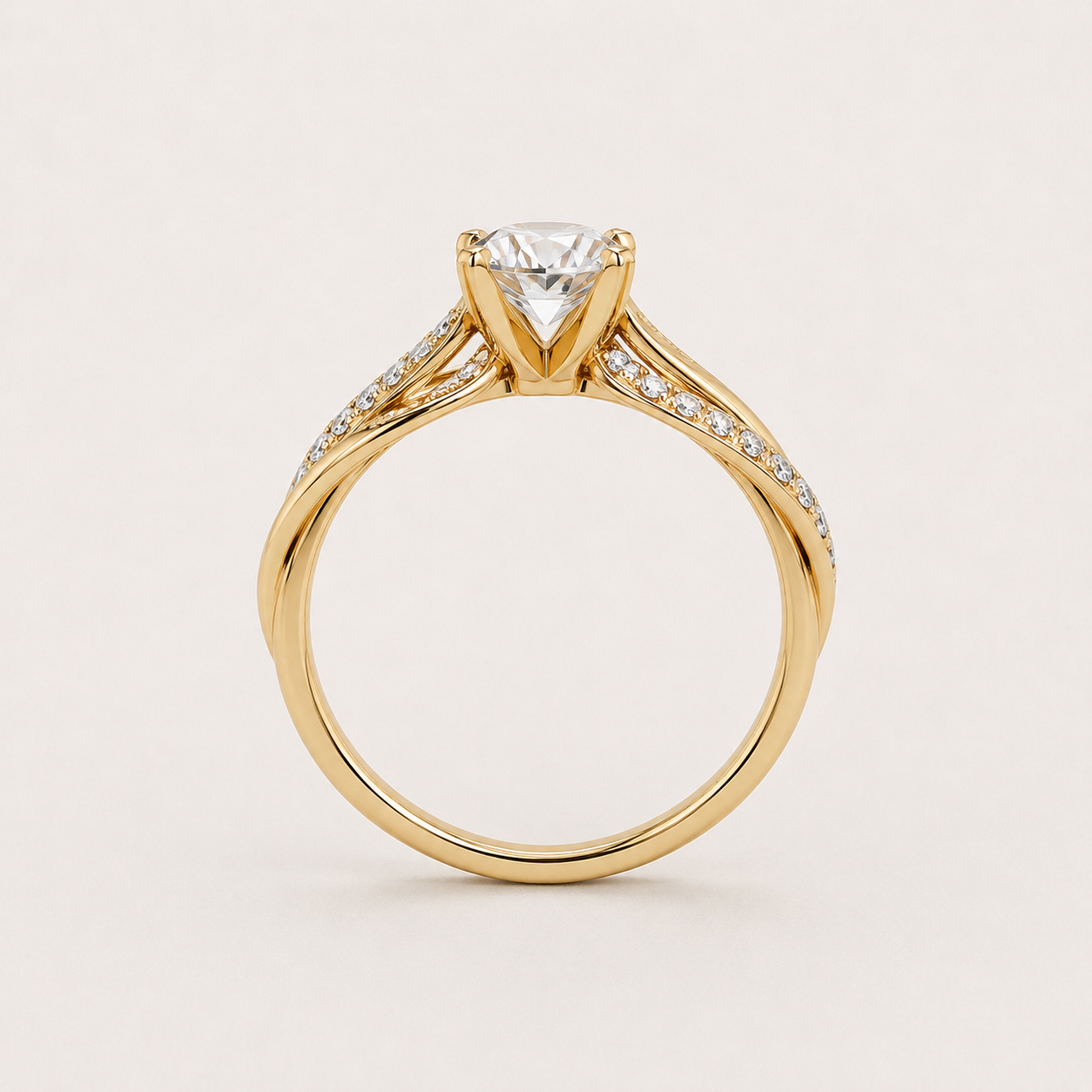 Classic Gold Cubic Zirconia Eternity Ring