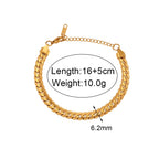 Elegant Gold-Plated Cuban Bracelet