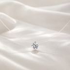 S925 Sterling Silver Invisible Moissanite Clavicle Necklace
