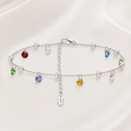 Rainbow Lumière 925 Sterling Silver Anklet