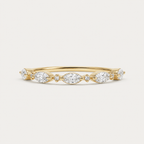 Marquise & Round Zirconia Ring