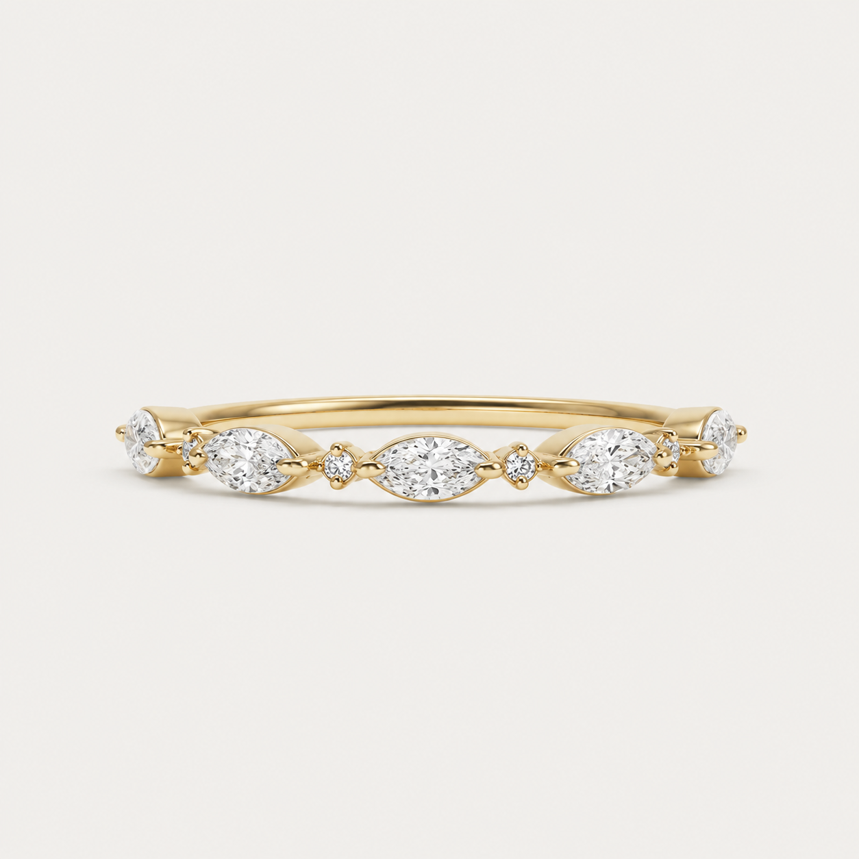 Marquise & Round Zirconia Ring