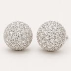 Lumière Pavé Ball Stud Earring