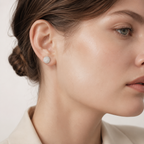 Lumière Pavé Ball Stud Earring