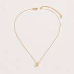 Minimalist Water Drop 18K Gold-Plated Stainless Steel Necklace