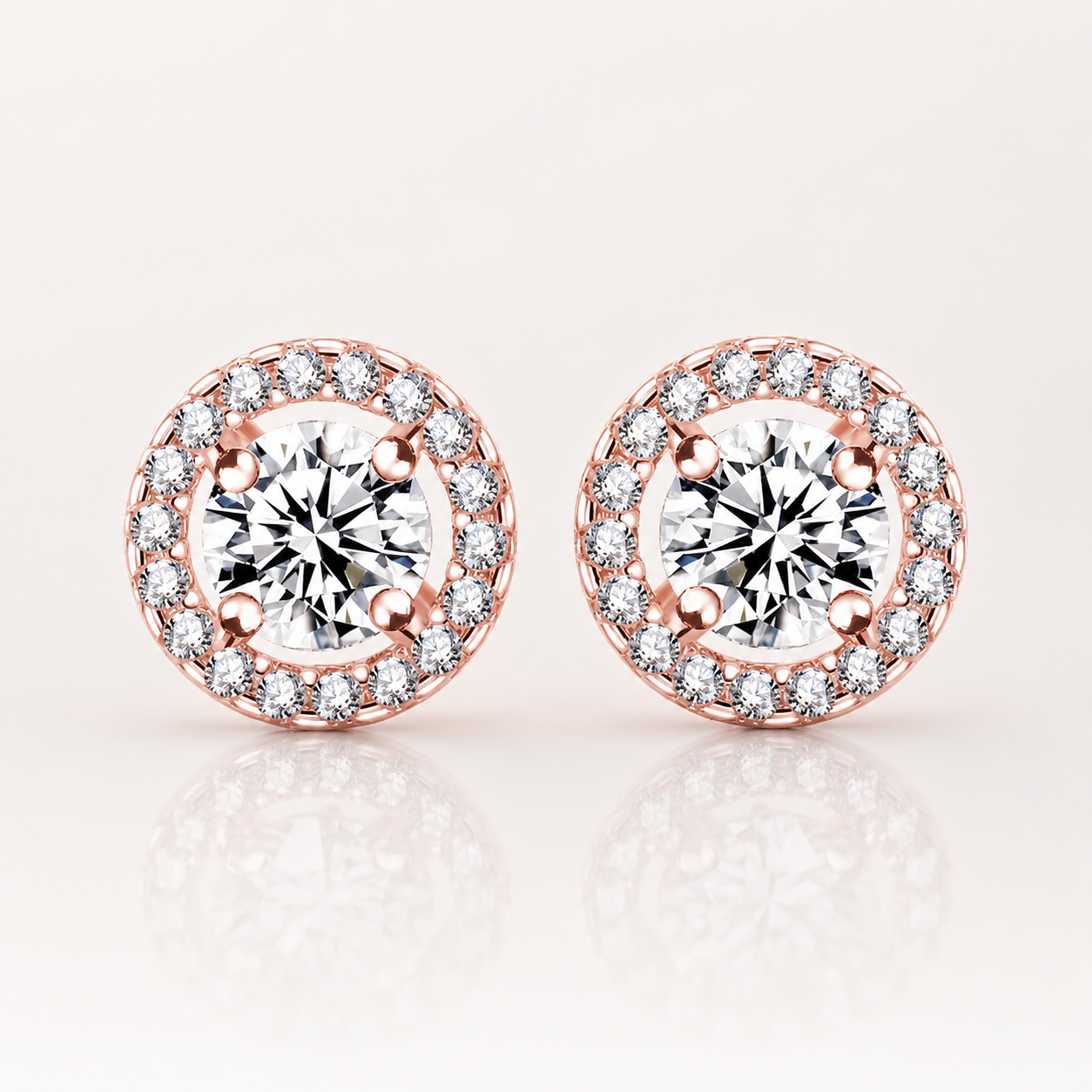 Gold Éclat Halo Earrings