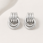 14K Gold Plated Knot Earrings