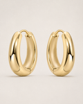 Small Chunky Gold Hoop Earrings