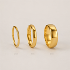 Elegant Minimalist Gold Rings Set