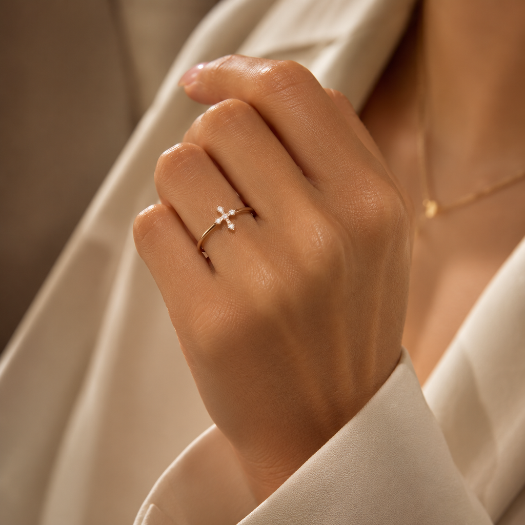 Tiny Cross Ring