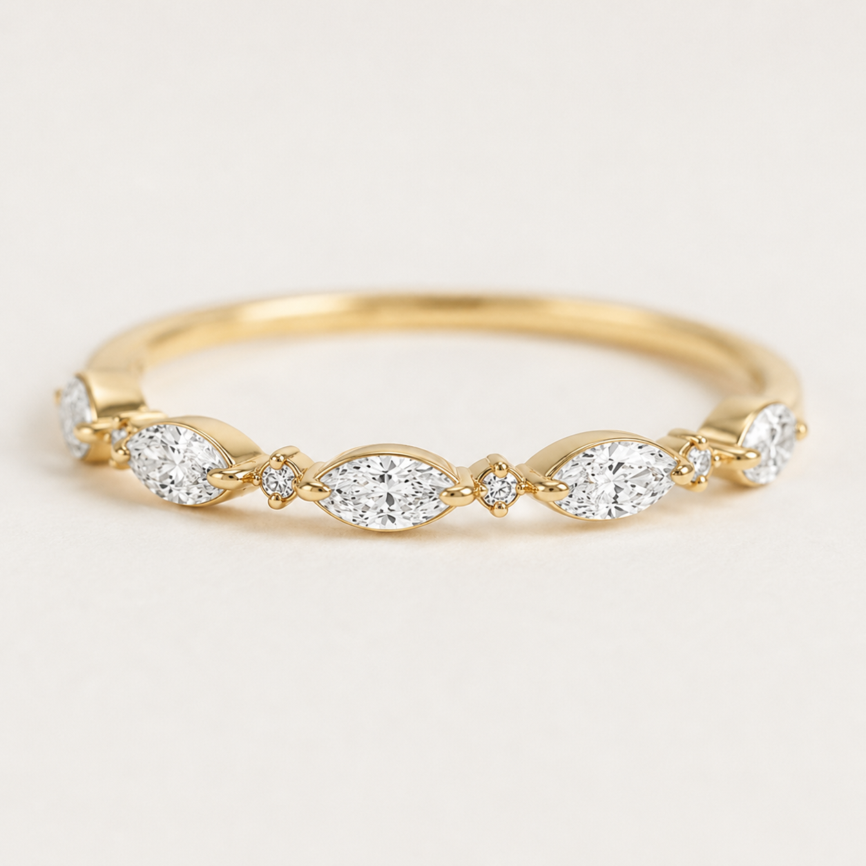 Marquise & Round Zirconia Ring