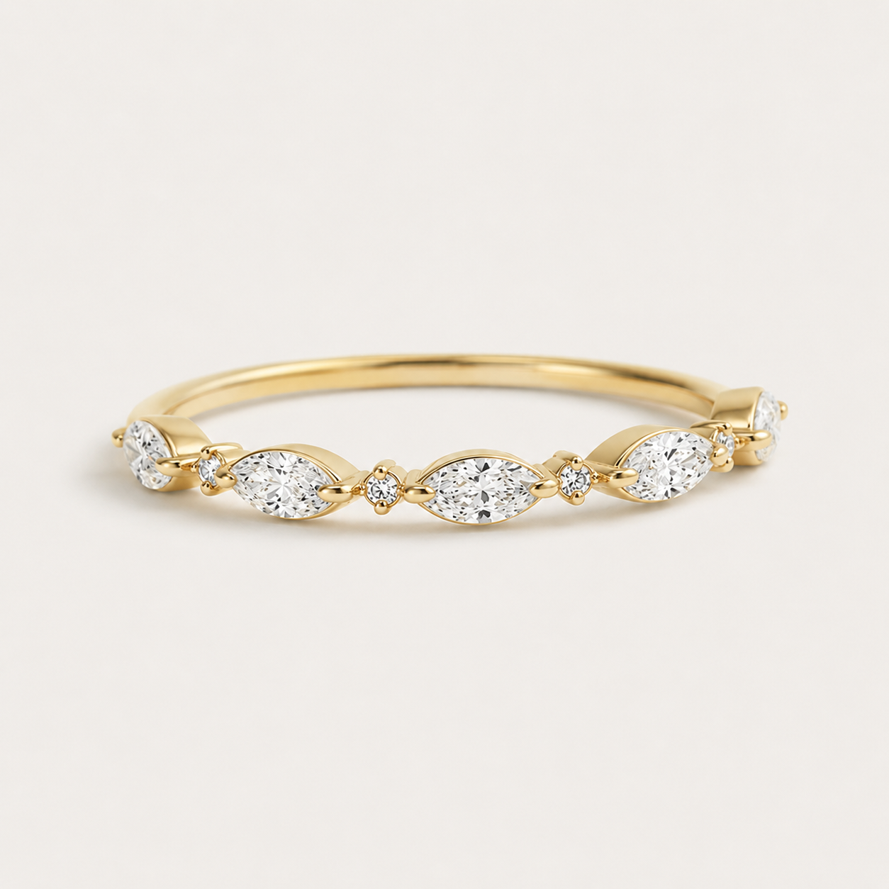 Marquise & Round Zirconia Ring
