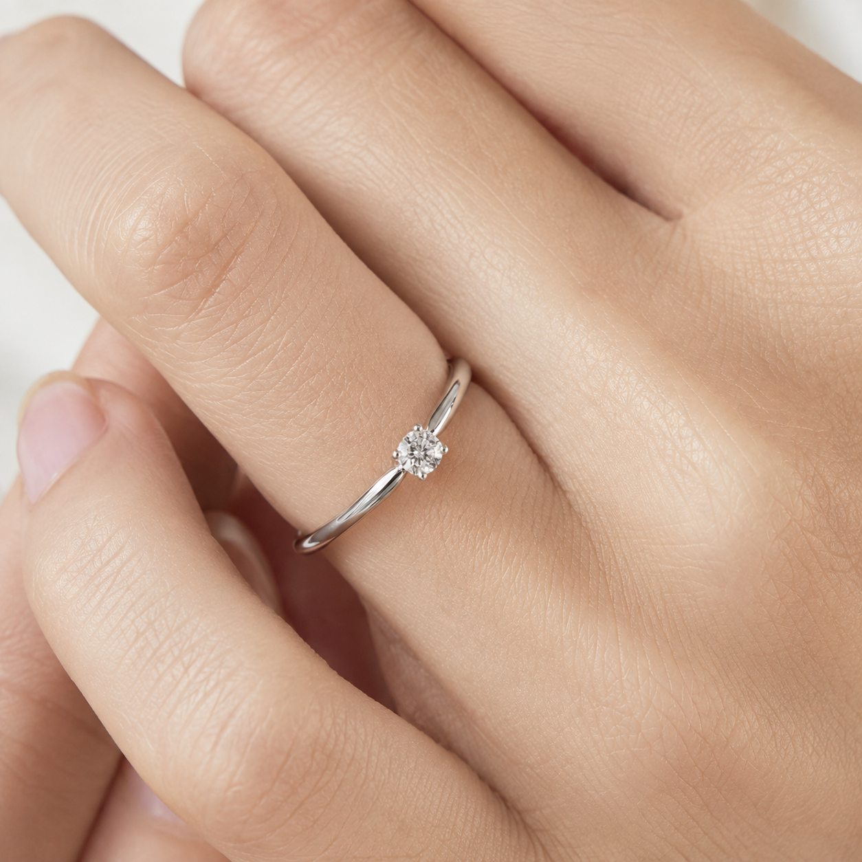 Classic Solitaire Cubic Zirconia Ring