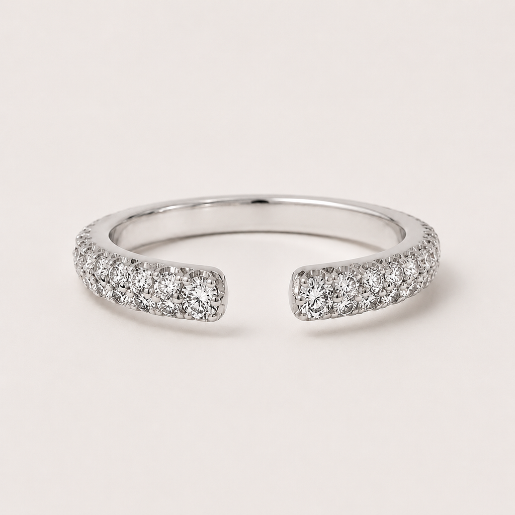 Radiant Square Ring Set