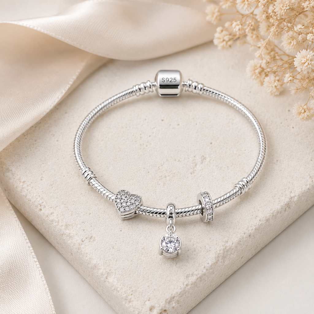 Serpentine Charm Bracelet S925