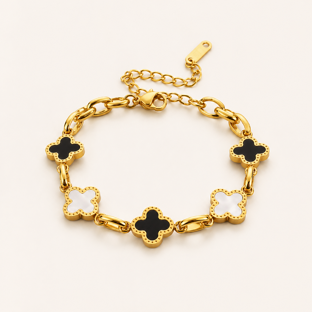 Clover Titanium Steel Bracelet