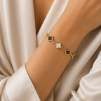 Clover Titanium Steel Bracelet
