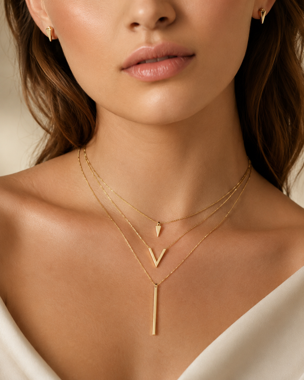 Gold V Élégance Jewellery Set