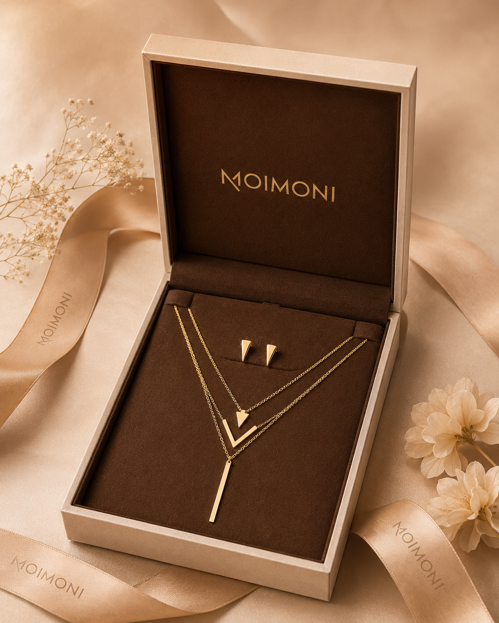 Gold V Élégance Jewellery Set