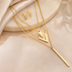 Gold V Élégance Jewellery Set