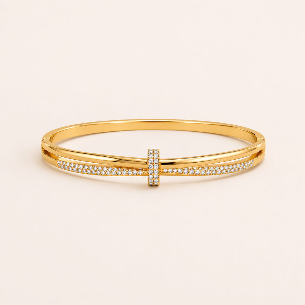 Geometrisches Edelstahlarmband