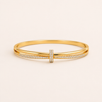 Geometrisches Edelstahlarmband
