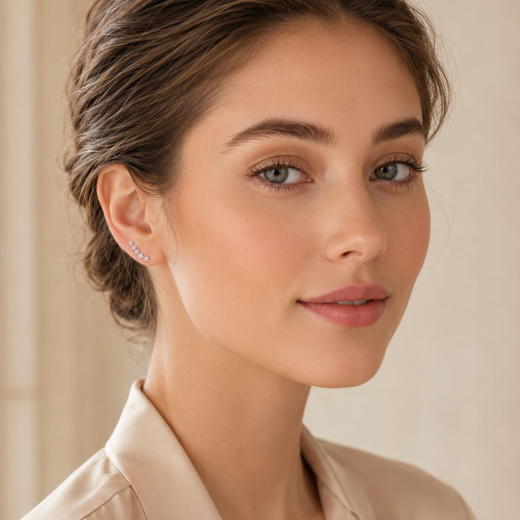 Éclat Smile Stud Earrings