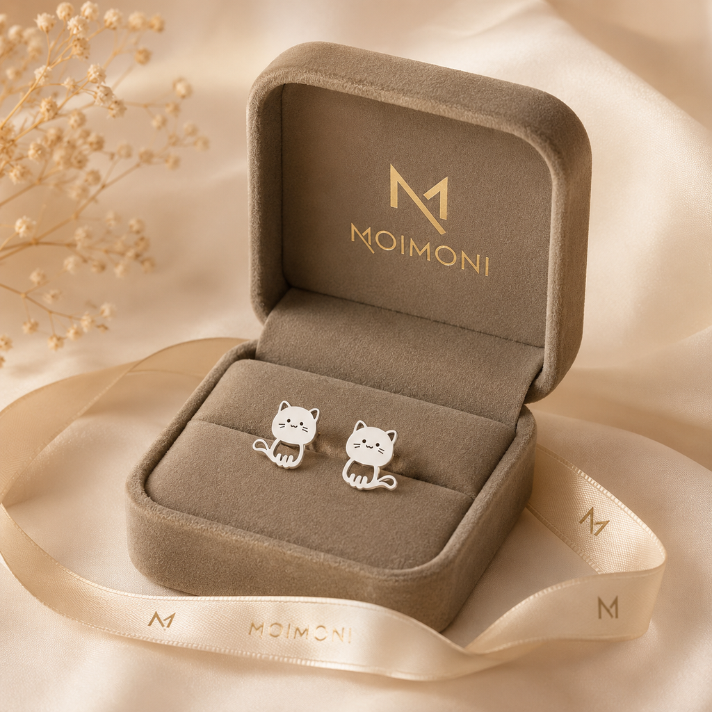 Little Cat Love Stud Earrings