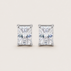 Clara Emerald-Cut Stud Earrings