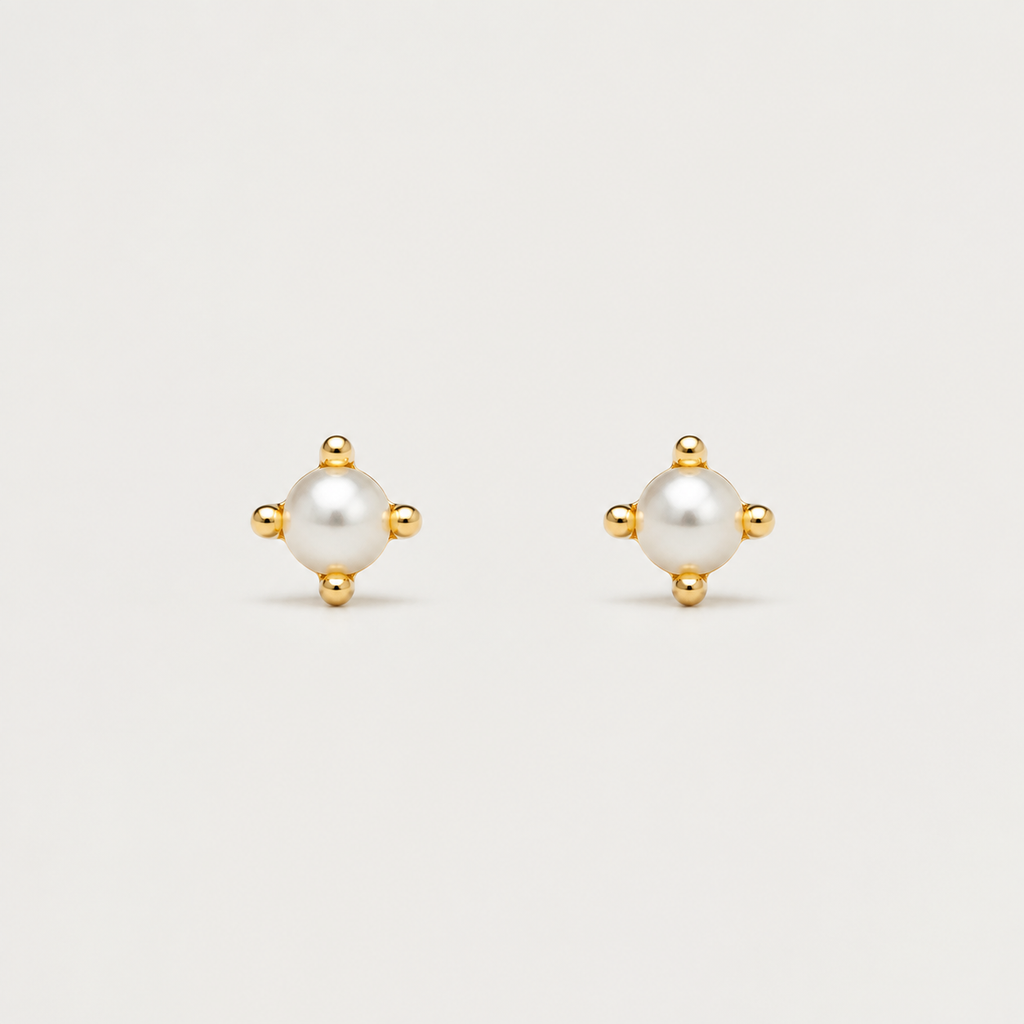 Petite Pearl Stud Earrings