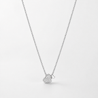 Halskette mit Pavé-Herz aus 925er Sterlingsilber