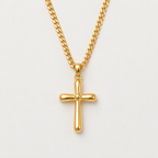 Elegante Zirkon-Kreuz-Halskette
