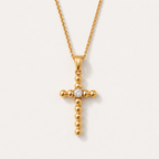 Elegante Zirkon-Kreuz-Halskette