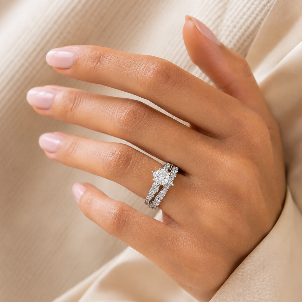 Tourmaline Halo Ring 925