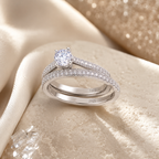 Tourmaline Halo Ring 925
